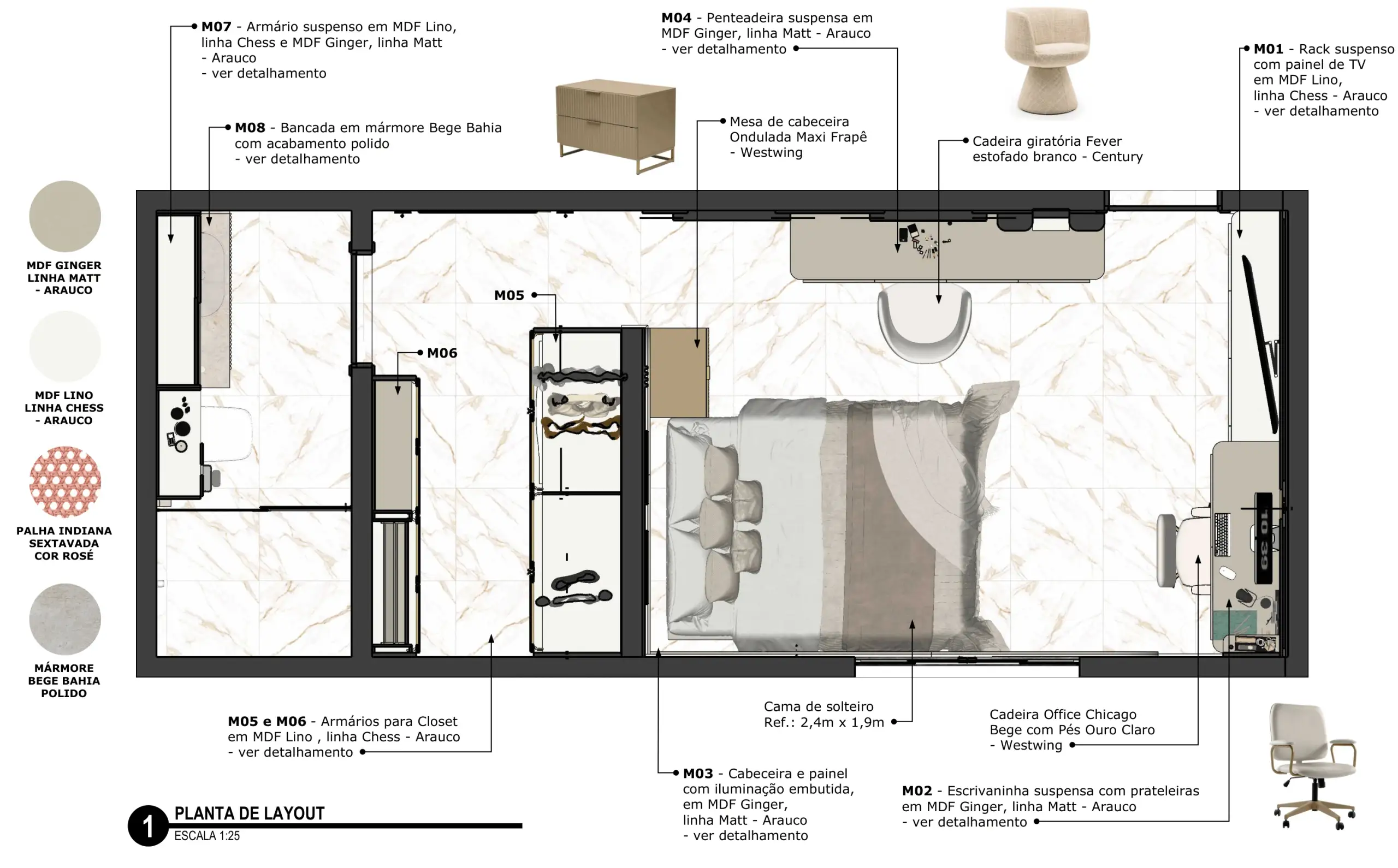 Quarto Essência Serena — imagem 7